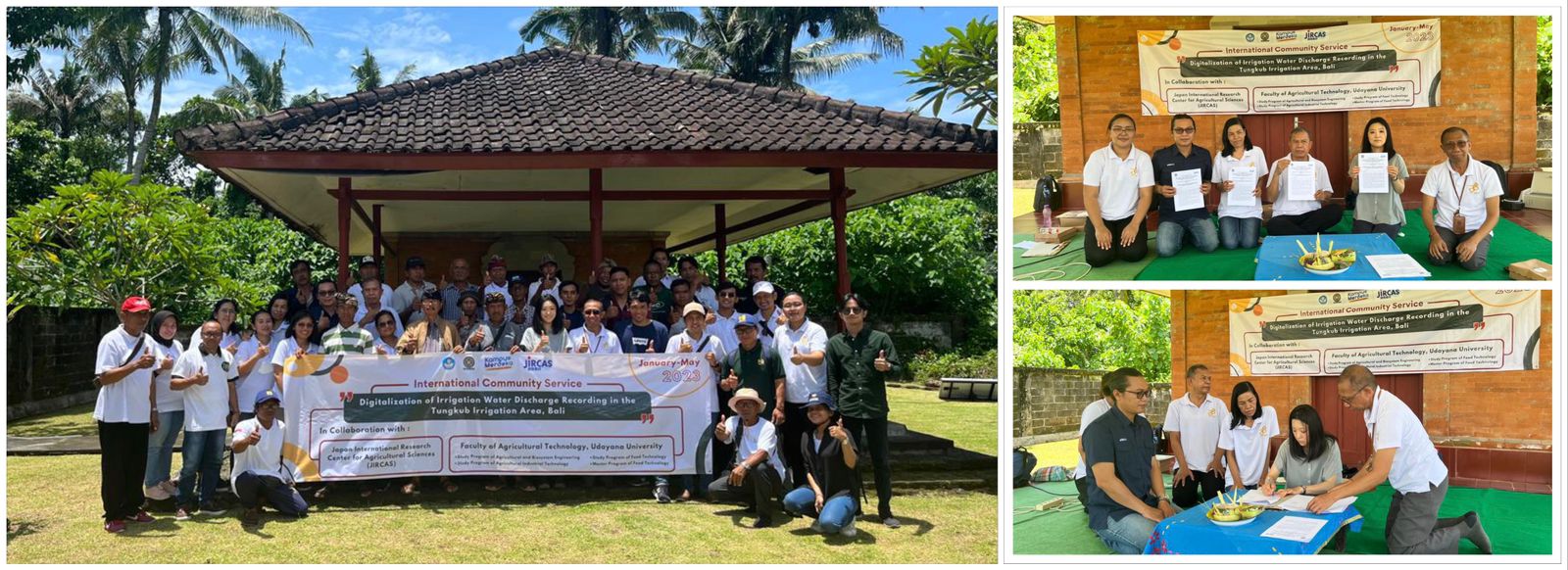 Realization of Collaboration, FTP Unud Collaborates with JIRCAS Japan Carry out Community Service in the Tungkub Irrigation Area, Mengwi Bali